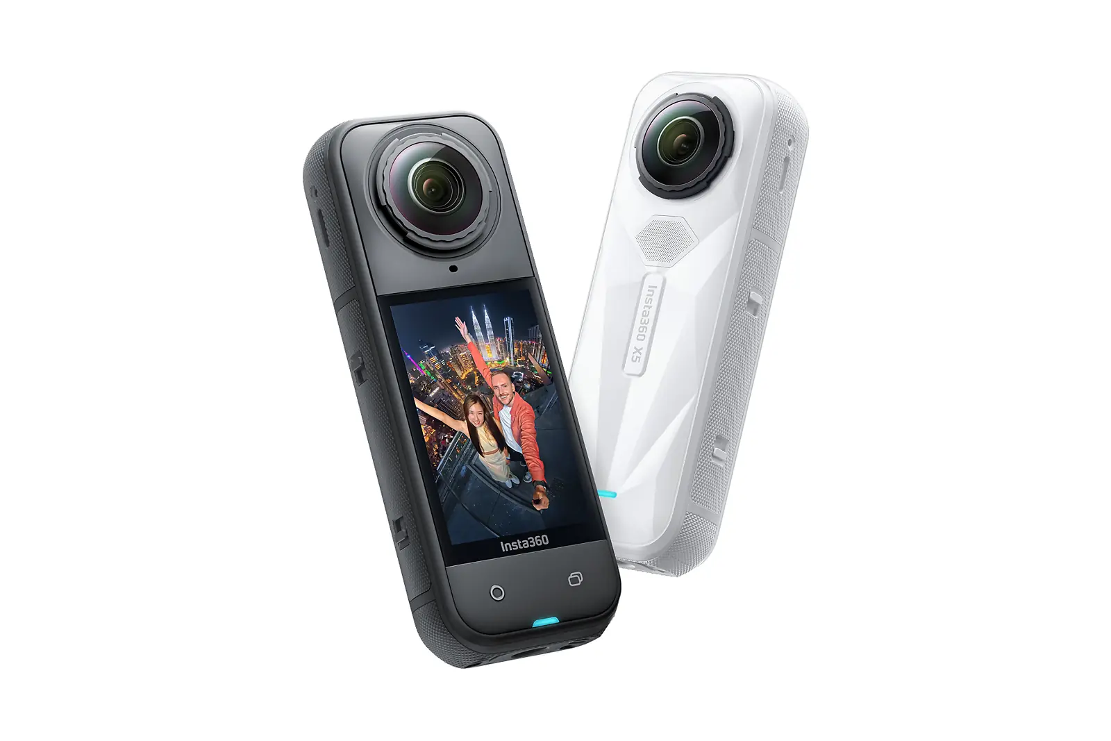 กล้อง Insta360 X5 สีดำและสีขาว ของจริง ความละเอียดสูง สำหรับหน้ารับซื้อ Action Camera