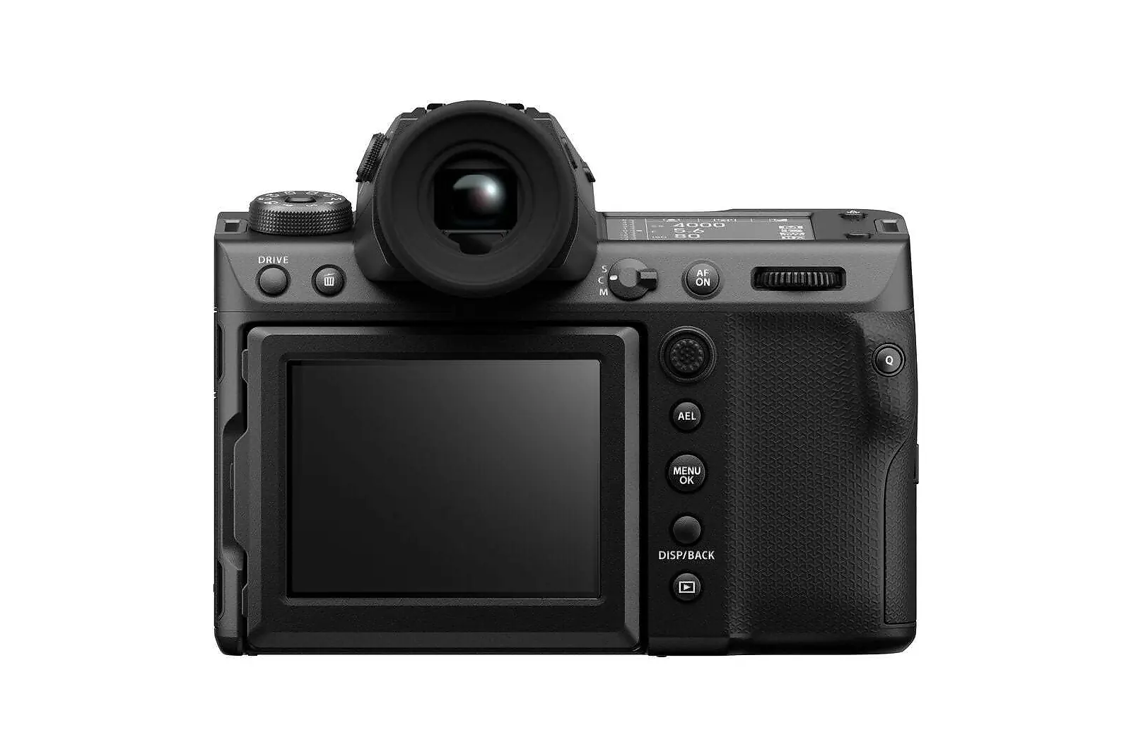 กล้อง Fujifilm GFX100 II แบบ Body-only มุมด้านหลัง ความละเอียดสูง สำหรับหน้ารับซื้อ Fujifilm