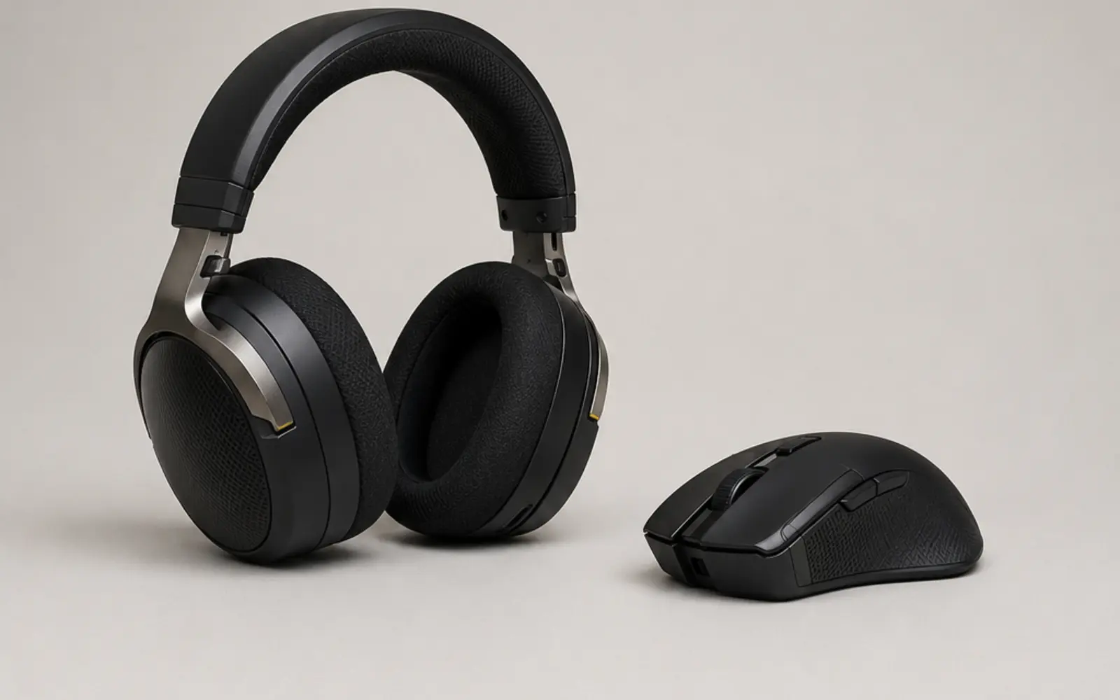 ภาพจำลองสินค้าแบบสมจริงหูฟังและเมาส์เกมมิ่ง Corsair จัดวางเต็มสัดส่วน สำหรับหน้ารับซื้อ Corsair