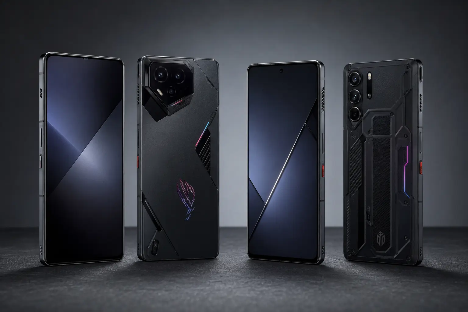 ภาพจำลองสินค้าแบบสมจริง ROG Phone และ RedMagic กลุ่ม Gaming Phone