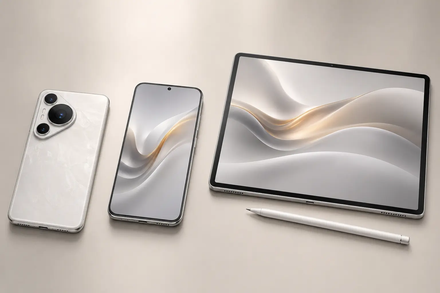 ภาพจำลองสินค้าแบบสมจริง HUAWEI Pura, Mate และ MatePad สำหรับหน้ารับซื้อ HONOR / HUAWEI
