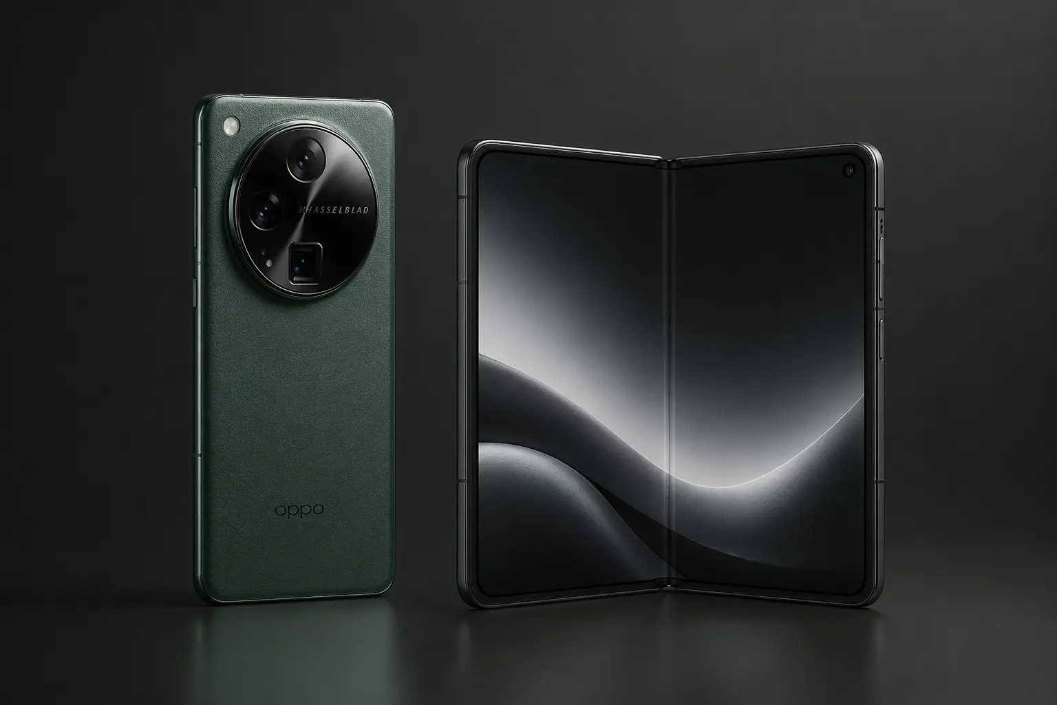 ภาพจำลองสินค้าแบบสมจริง OPPO Find X และ Find N Fold กลุ่ม OPPO