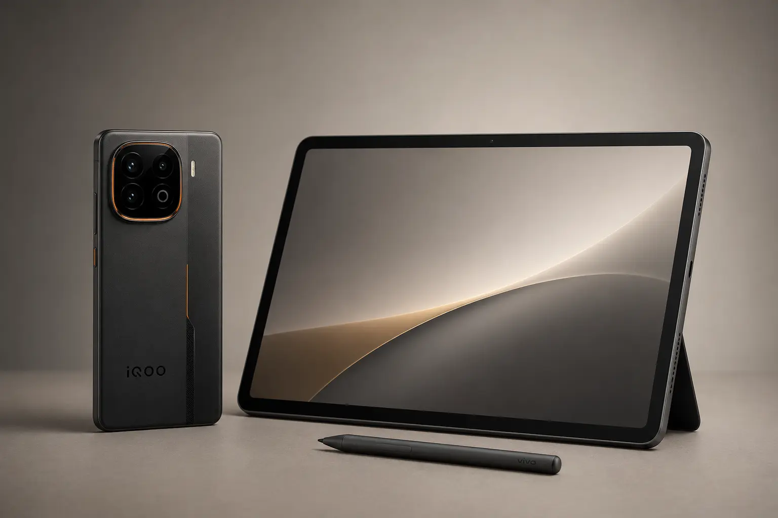 ภาพจำลองสินค้าแบบสมจริง iQOO และ vivo Pad สำหรับหน้ารับซื้อ vivo / iQOO