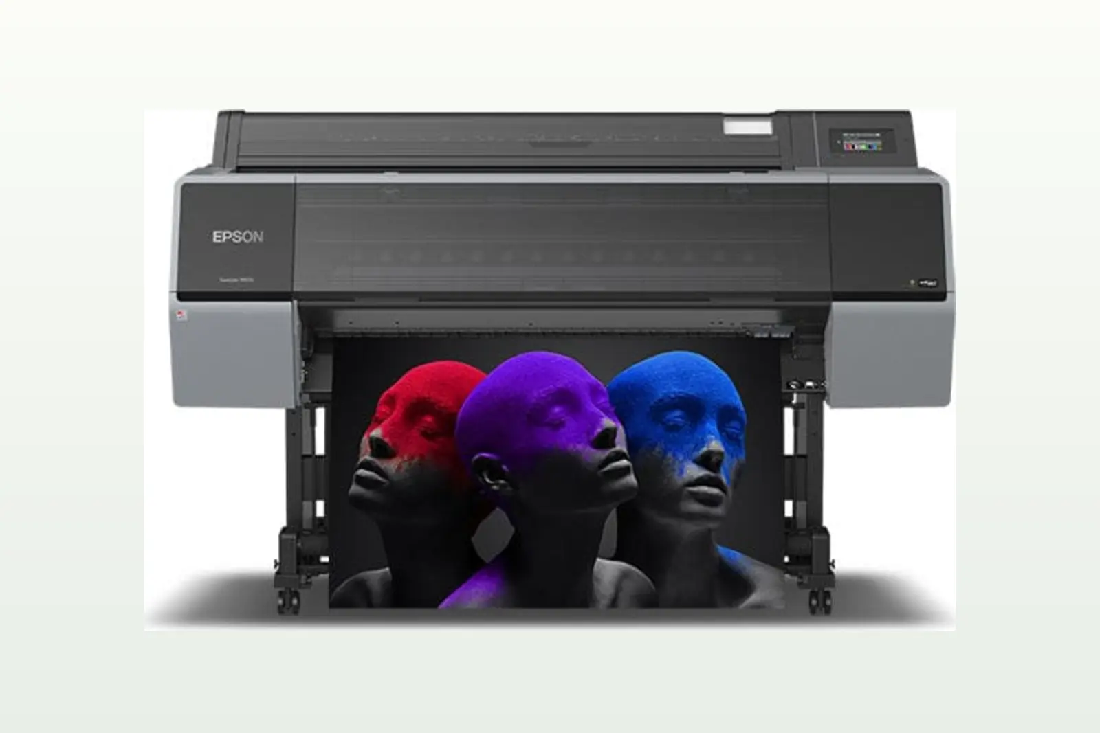 เครื่องพิมพ์จริง Epson SureColor P9570 ขนาด 44 นิ้ว เห็นตัวเครื่องครบ สำหรับหน้ารับซื้อ Epson Printer